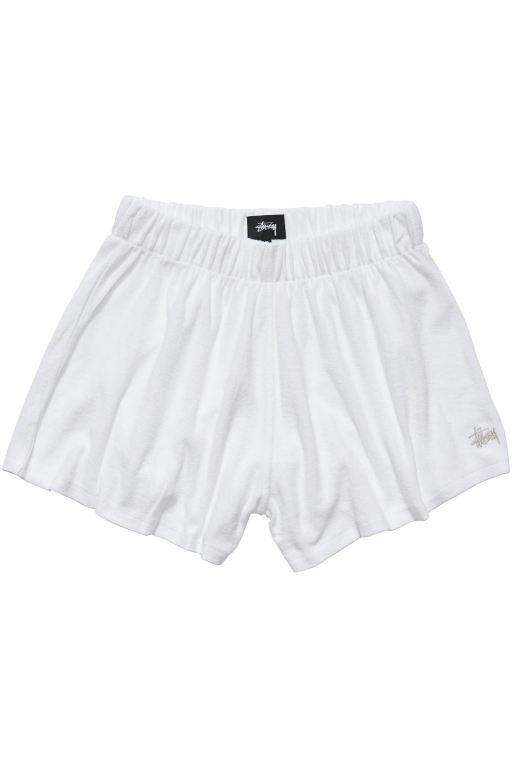 Stussy Womens Havana Terry Beach Short Leisure Sets White - YMNKH5478